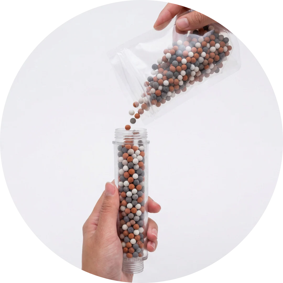 Remove old mineral stones