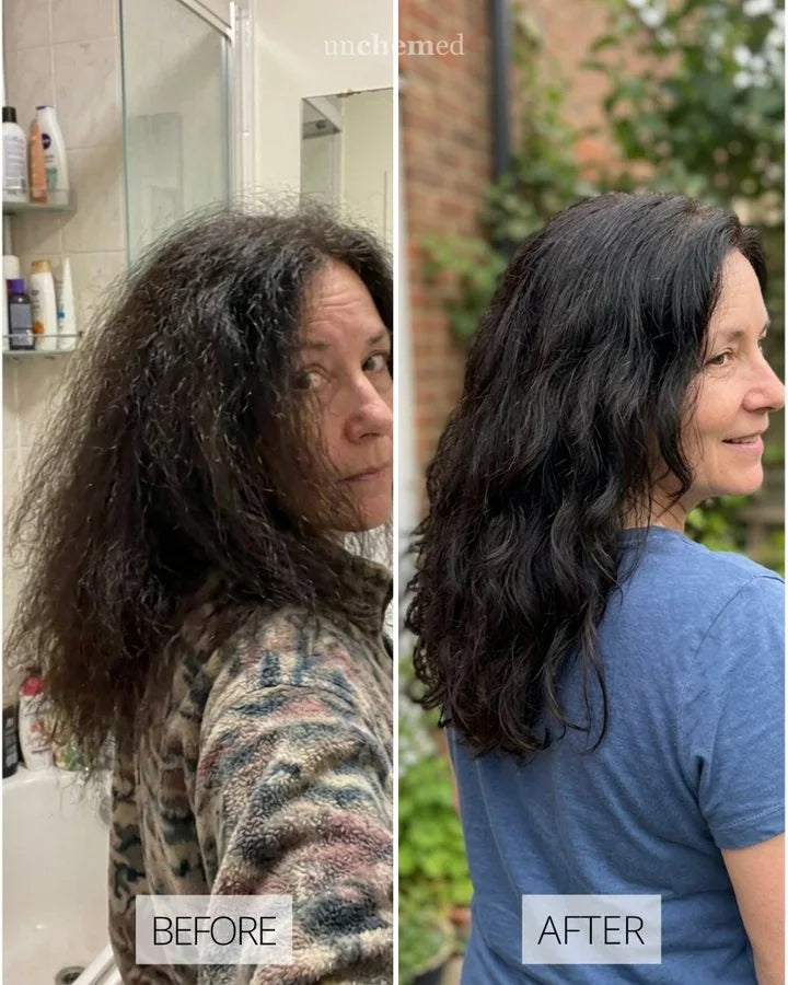 Before and after with Unchemed